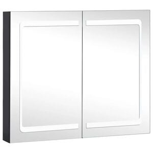 vidaXL Armadietto Bagno con Specchio e LED 80x12,2x68 cm