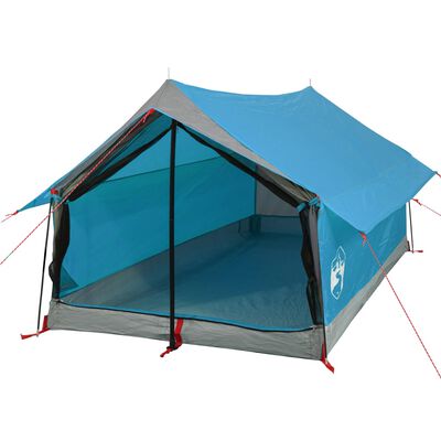 vidaXL Tenda da Campeggio per 2 Persone Blu Impermeabile