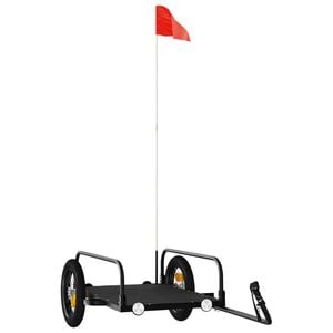 vidaXL Rimorchio da Bici 122x53x31 cm in Ferro