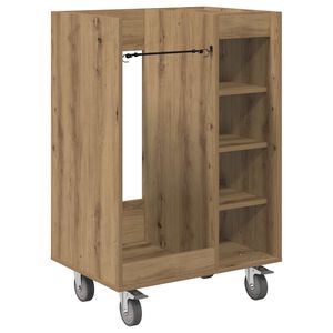 vidaXL Armadio per Golf con ruota Rovere artigianale 65 x 45 x 98 cm