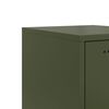 vidaXL Credenza Verde Oliva 36x39x107 cm in Acciaio
