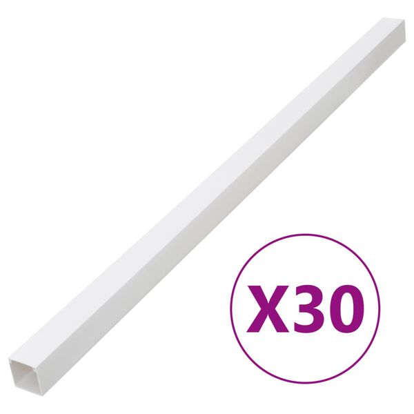 vidaXL Canalina per Cavi 50x25 mm 30 m in PVC