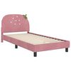 vidaXL Struttura letto bambini con testata Rosa 90 x 200 cm Velluto