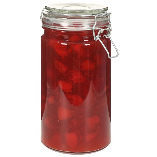 vidaXL Barattoli in Vetro con Chiusura a Gancio 6 pz 1000 ml