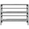 vidaXL Tavolo Consolle Grigio Sonoma 100x32x75 cm in Legno Multistrato