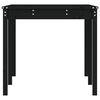 vidaXL Tavolo da Giardino Nero 159,5x82,5x76 cm Legno Massello di Pino