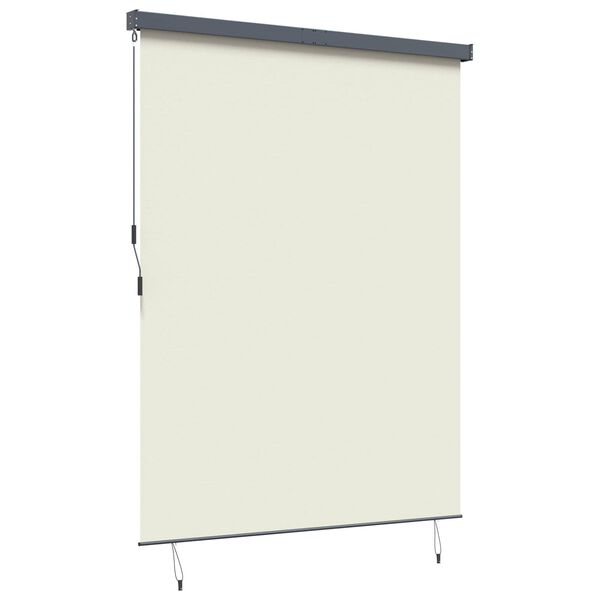 vidaXL Tenda a rullo con tende Crema 200 x 250 cm Tessuto e Alluminio