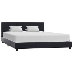 vidaXL Giroletto Nero in Similpelle 140x200 cm