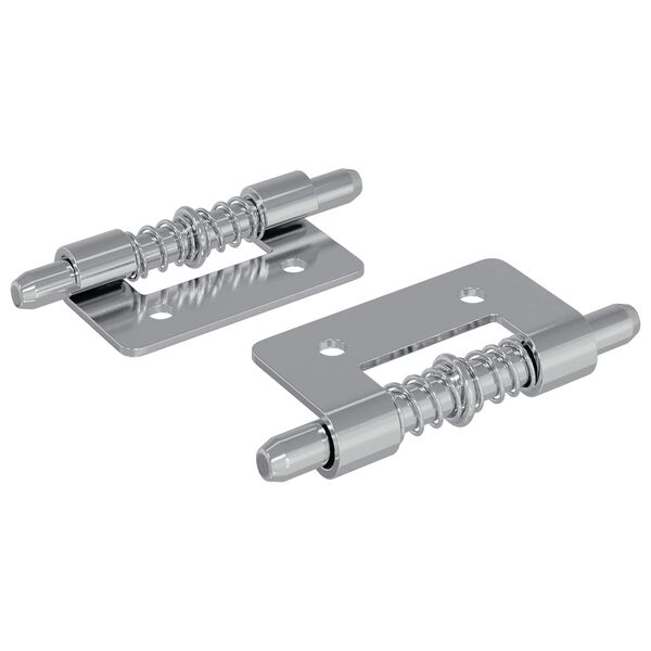vidaXL Chiusura 2 pcs Argento 46 x 17 x 1,2 mm Acciaio