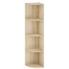 vidaXL Mensola angolare 4 livelli 31,5 x 31 x 130 cm