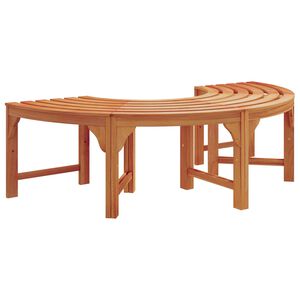 vidaXL Panchina per Alberi 4 -Seater 160 x 80 x 45cm Naturale
