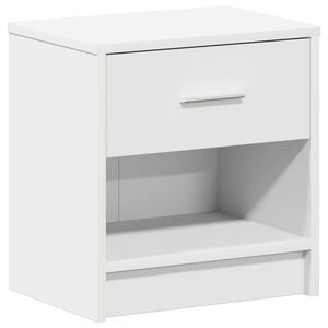 vidaXL Comodino con Cassetto Bianco 39x28x41 cm