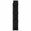 vidaXL Libreria Nera 86x25,5x140 cm in Legno Multistrato