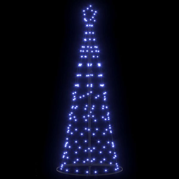 vidaXL Albero di Natale LED con 390 LED con supporto Blu 250 cm Ferro
