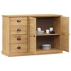 vidaXL Credenza con Cassetti VIGO 113x40x75 cm Legno Massello di Pino