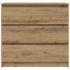 vidaXL Credenza Rovere Artigianale 80x35x76 cm in Legno Multistrato