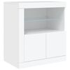 vidaXL Credenza con Luci LED Bianca 181,5x37x67 cm