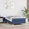 vidaXL Struttura Letto a Rete a Molle Blu 90x200 cm in Tessuto