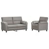 vidaXL Set di divani 2 pcs Grigio Chiaro Velluto