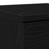 vidaXL Credenza Rovere Nero 30 x 30 x 70 cm Legno multistrato