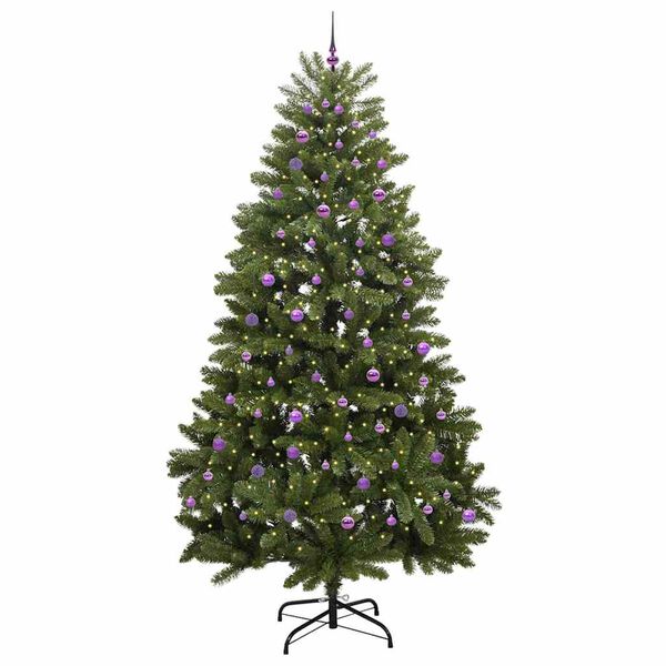 vidaXL Albero di Natale artificiale Verde 270 cm PVC e Metallo