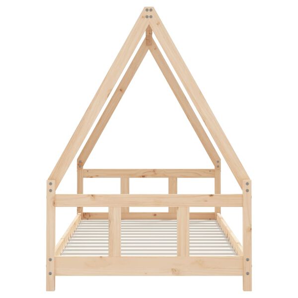 vidaXL Giroletto per Bambini 90x190 cm in Legno Massello di Pino