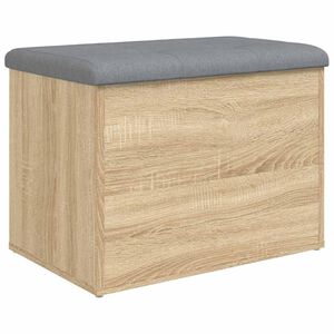 vidaXL Panca Contenitore Rovere Sonoma 62x42x45 cm Legno Agglomerato