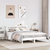 vidaXL Letto senza Materasso Bianco 150x200 cm Legno Massello di Pino