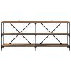 vidaXL Tavolo consolle con lo scaffale Legno vecchio 180 x 30 x 75 cm