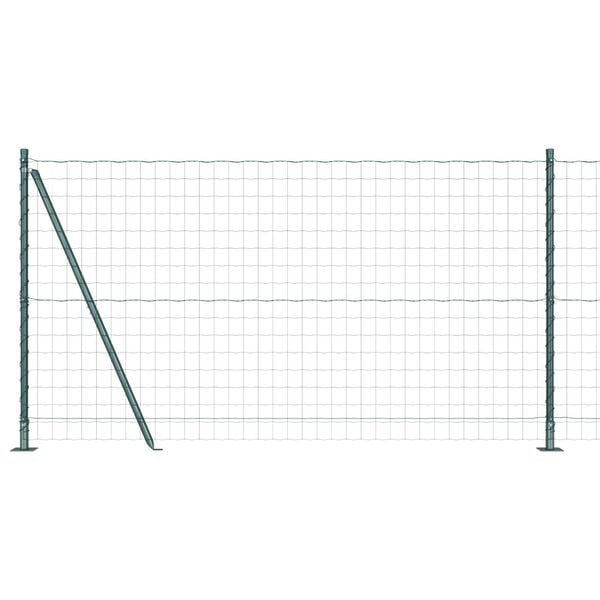 vidaXL Recinzione con Posto Verde 1,2 x 25 m Acciaio