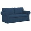 vidaXL Set di divani 2 pcs Blu 175 x 82 x 80 cm Tessuto