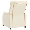 vidaXL Poltrona Massaggiante Elettrica Crema Similpelle