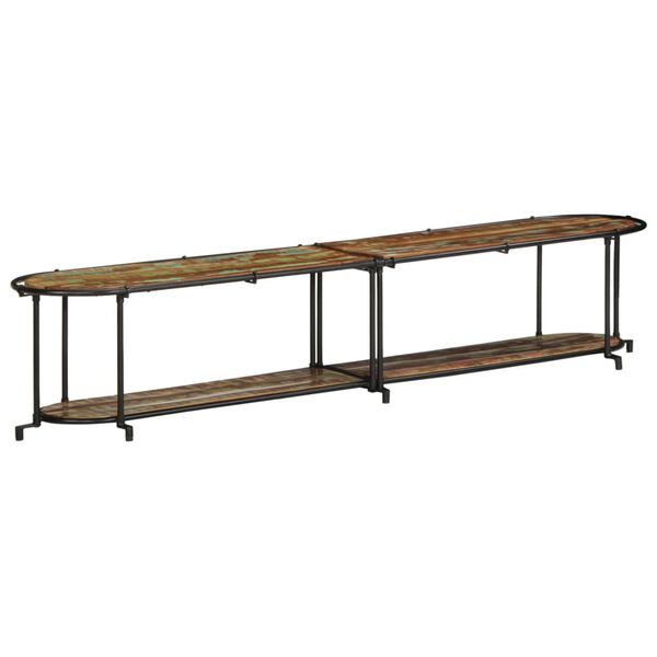 vidaXL Mobile Porta TV 200x42x40 cm in Legno Massello di Recupero