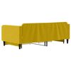 vidaXL Divano Letto Estraibile con Cassetti Giallo 100x200cm Velluto