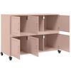 vidaXL Credenza Rosa 100,5x39x72 cm in Acciaio