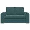 vidaXL Divano letto 60cm Verde Scuro Velluto