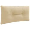 vidaXL Cuscino per schienale PUTTEN 100% Poliestere Beige