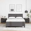 vidaXL Letto a molle con materasso Grigio 140 x 200 cm Pelle sintetica