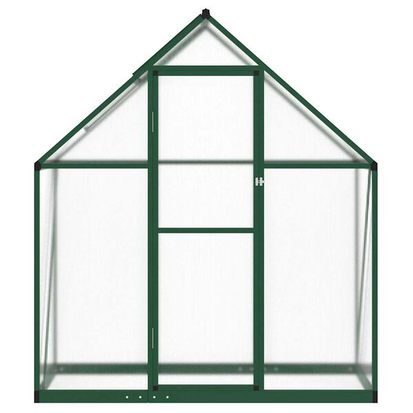 vidaXL Telaio Serra con Base Verde 169x58x195 cm in Alluminio