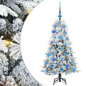 vidaXL Albero di Natale Artificiale con Rami Pieghevoli Bianco 120 cm