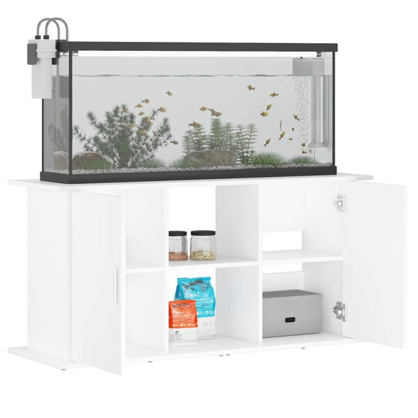 vidaXL Supporto per Acquario 121x41x58 cm in Legno Multistrato Bianco