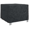 vidaXL Copertura per mobili Nero 125 x 125 x 74 cm tessuto Oxford 420D