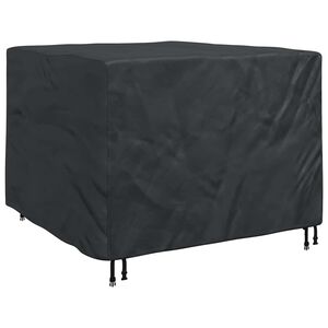 vidaXL Copertura per mobili Nero 125 x 125 x 74 cm tessuto Oxford 420D