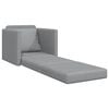 vidaXL Divano letto 60cm Grigio chiaro Tessuto