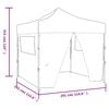 vidaXL Tenda Pieghevole Blu 3 x 3 m con 4 Pareti