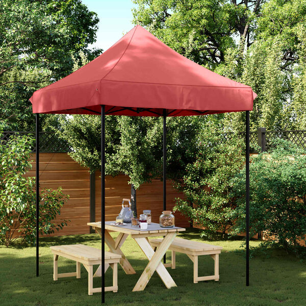 vidaXL Tenda Party Borgogna 200 x 200 x 306 cm Tessuto Oxford