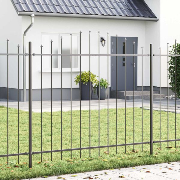 vidaXL Recinzione per Giardino 4 pcs Grigio 170 x 165 cm