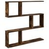 vidaXL Scaffale da parete Rovere Fumo 80 x 12 x 79,5 cm