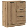 vidaXL Credenza Rovere Artigianale 60x30x70 cm in Legno Multistrato