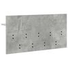 vidaXL Appendiabiti a muro Grigio cemento 80 x 40 x 12 cm